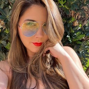 (LAST ONE) Ombré Two Tone Aviators- Yellow/Blue